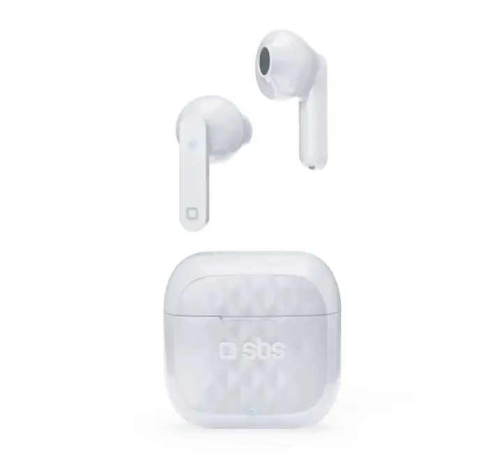 SBS TWS Air Free Cuffie True Wireless Stereo (TWS) In-ear Musica e Chiamate Base di ricarica Bianco - (SBS TEEARAIRFREETWSBTW AURICO 200MAH)