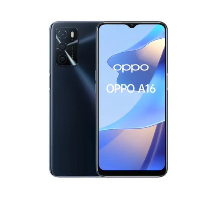 OPPO A16 Smartphone, AI Triple Camera 13+2+2 MP, 6.52Ã¢?Â 60HZ Display, 5000mAh, SuperVOOC + Power Saving, RAM 3GB + ROM 32GB expandable, ColorOS11.1, IPX4, [Versione Italiana], Crystal Black - (OPP DS A16 3+32 ITA BLK 5998892)