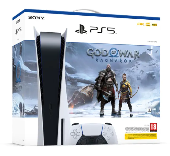 Sony PlayStation 5 Standard + God of War RagnarÃÂ¶k 825 GB Wi-Fi Nero, Bianco - (SON PS5 825GB STD C+GOW: RAG VCH 9449997)