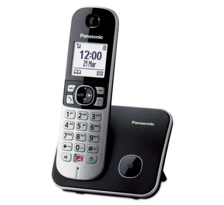 Panasonic KX-TG6851JTB telefono Telefono DECT Identificatore di chiamata Nero, Grigio - (PAN CORDLESS KX-TG6851JTB ITA BLK)