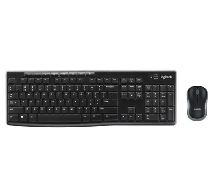 Logitech MK270 Combo Tastiera e Mouse Wireless per Windows, 2,4 GHz Wireless, Mouse Compatto, 8 Tasti Multimediali e di Scelta Rapida, Durata della Batteria 2 anni, per PC, Laptop - (LGT MK270 MOUSE+TAST KIT WIRLES)