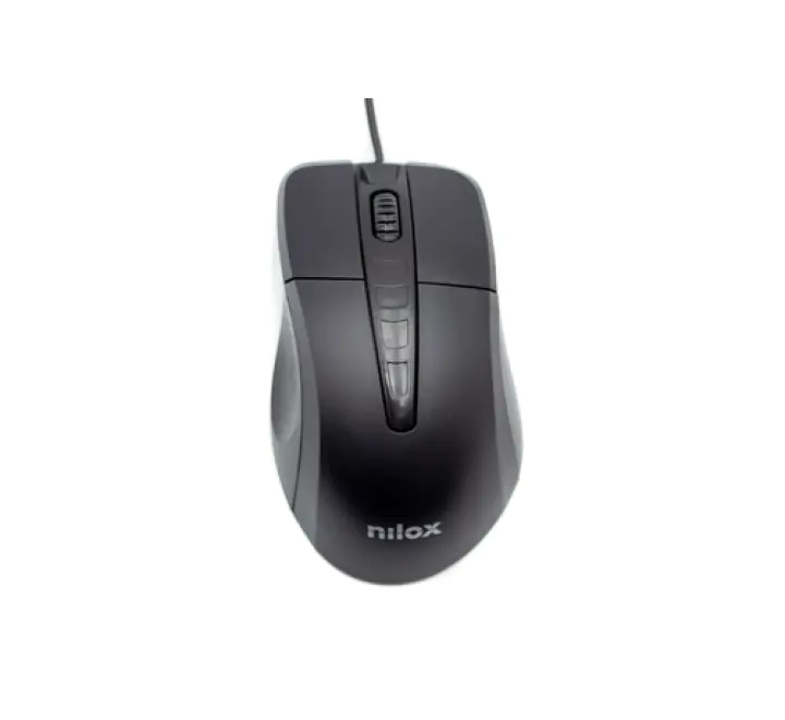 Nilox MOUSB1001 mouse Mano destra Ottico 1000 DPI - (NLX MOUSE USB 1000DPI BLK MOUSB1001)