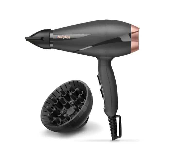 BaByliss Smooth Pro 2100 asciuga capelli 2100 W Nero, Oro rosa - (BBL 6709DE HAIRDRY 2100W)