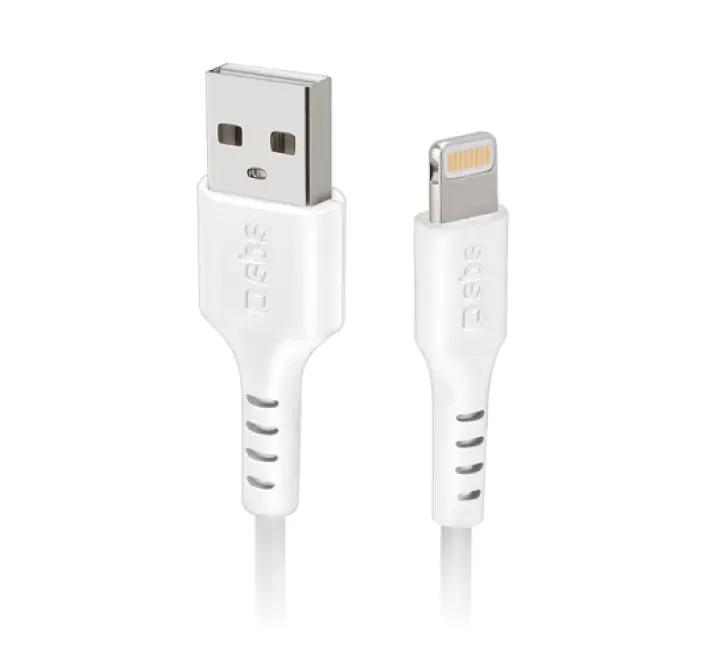 SBS TECABLEUSBIP589W cavo Lightning 1 m Bianco - (SBS TECABLEUSBIP589W CAVO USB APL 1M)