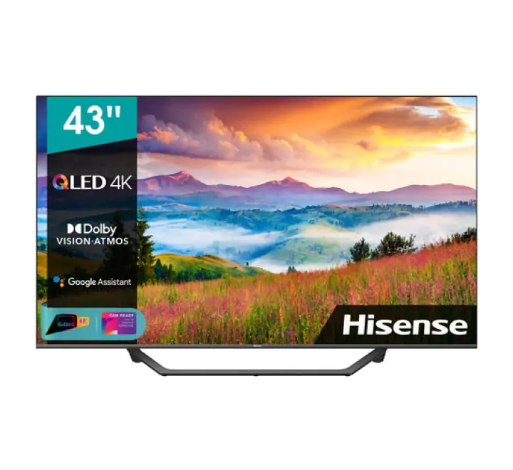 Hisense QLED 43A7GQ 4K Ultra HD smart TV Wi-Fi Nero, Grigio - (HIS TV QLED 43 43A7GQ 4K UHD SMART)
