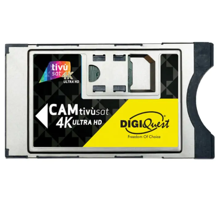 Digiquest Cam TivÃÂ¹sat 4K Ultra HD Modulo di accesso condizionato (CAM) - (DGQ CAM BUNDLETVSAT4K TIVUSAT 4K)