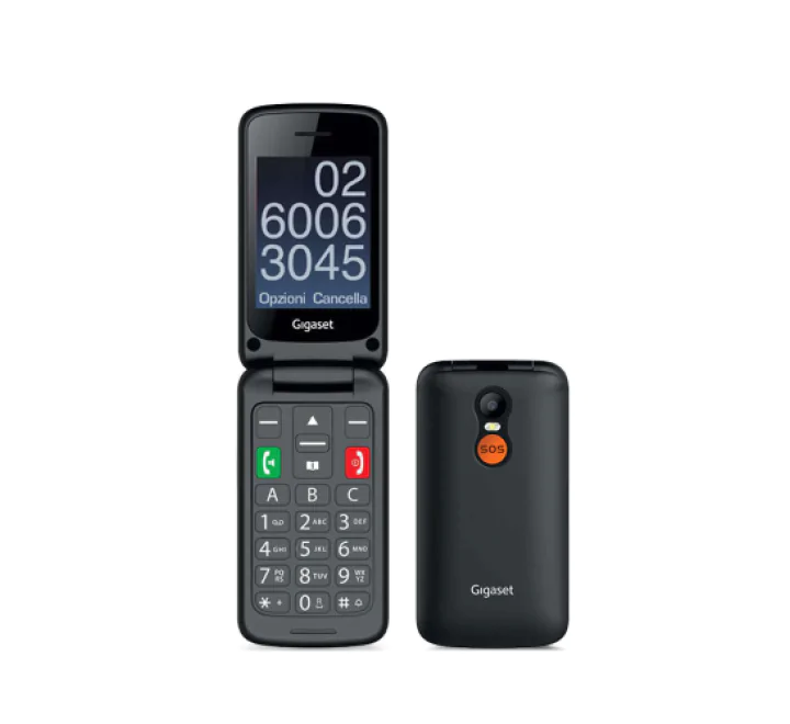 CELLULARE GIGASET GL590 FOLD 2,8' BLACK DUAL SENIOR PHONE