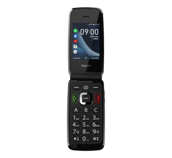 CELLULARE GIGASET GL7 FLIP 2,8' DUAL SIM 4G  BLACK/GREY  SENIOR PHONE