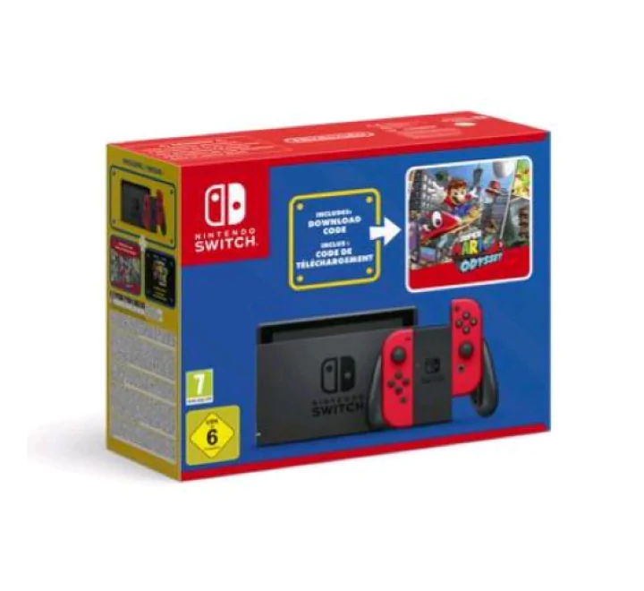 NINTENDO SWITCH + SUPER MARIO ODYSSEY CODICE DOWNLOAD CONSOLE DA GIOCO PORTATILE 6.2