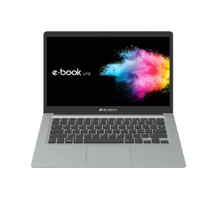 NOTEBOOK MICROTECH E-BOOK LITE 14.1 INTEL CELERON N4020 1.1GHz RAM 4GB-eMMC 64GB+SSD 240GB-WINDOWS 10 PROFESSIONAL EDUCATIONAL GRIGIO EBL14B/240W3