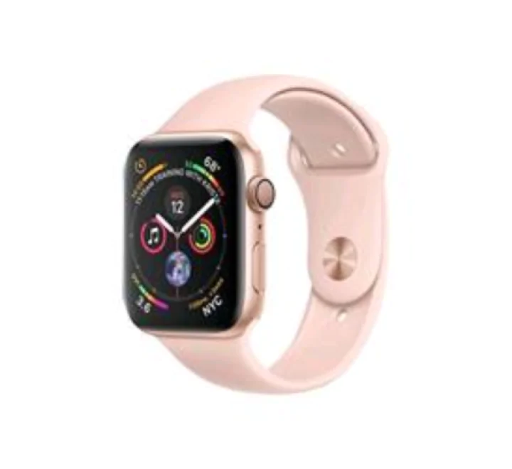 SMARTWATCH APPLE SERIE 4 GPS CASSA 44MM ALLUMINIO GOLD CON CINTURINO SPORT ROSA SABBIA MU6F2TY/A