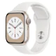 SMARTWATCH APPLE SERIE 8 GPS + CELLULAR CASSA 41mm ARGENTO CINTURINO SPORT BIANCO TIM ITALIA