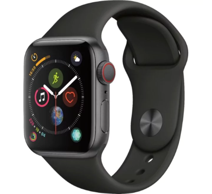 SMARTWATCH APPLE SERIES 4 GPS+ CELLULAR 40MM SPACE BLACK CASE BLACK SPORT BAND MTVL2TY/A