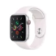 SMARTWATCH APPLE SERIES 5 GPS + CELLULAR 44 MM CASSA IN ALLUMINIO SILVER E CINTURINO SPORT BIANCO MWWC2TY/A