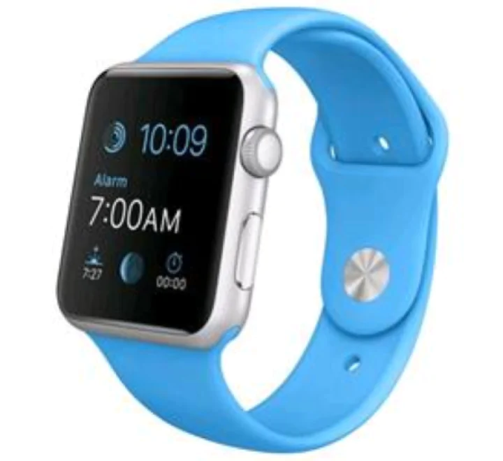 SMARTWATCH APPLE SPORT CASSA 38MM ALLUMINIO SILVER CINTURINO BLUE GARANZIA EUROPA MJ2V2B/A