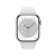 SMARTWATCH APPLE WATCH MP6K3TY/A SERIES 8 GPS 41MM SILVER ALUMINIIUM CASE WITH WHITE SPORT BAND