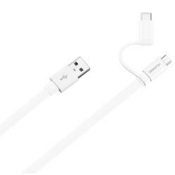 Huawei 4071417 cavo USB 1,5 m USB 2.0 USB A Bianco - (HUA CAVO TYPE C+MICRO USB AP55S AM)