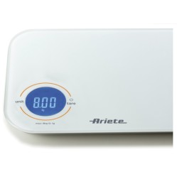 Ariete 851, Bilancia Elettronica Touch con sensore ad alta precisione, Display digitale, CapacitÃÂ  8 kg, UnitÃÂ  di misura gr, kg, oz, lb e ml - (ARI 00C085100AR0 BILANCIA CUCINA)