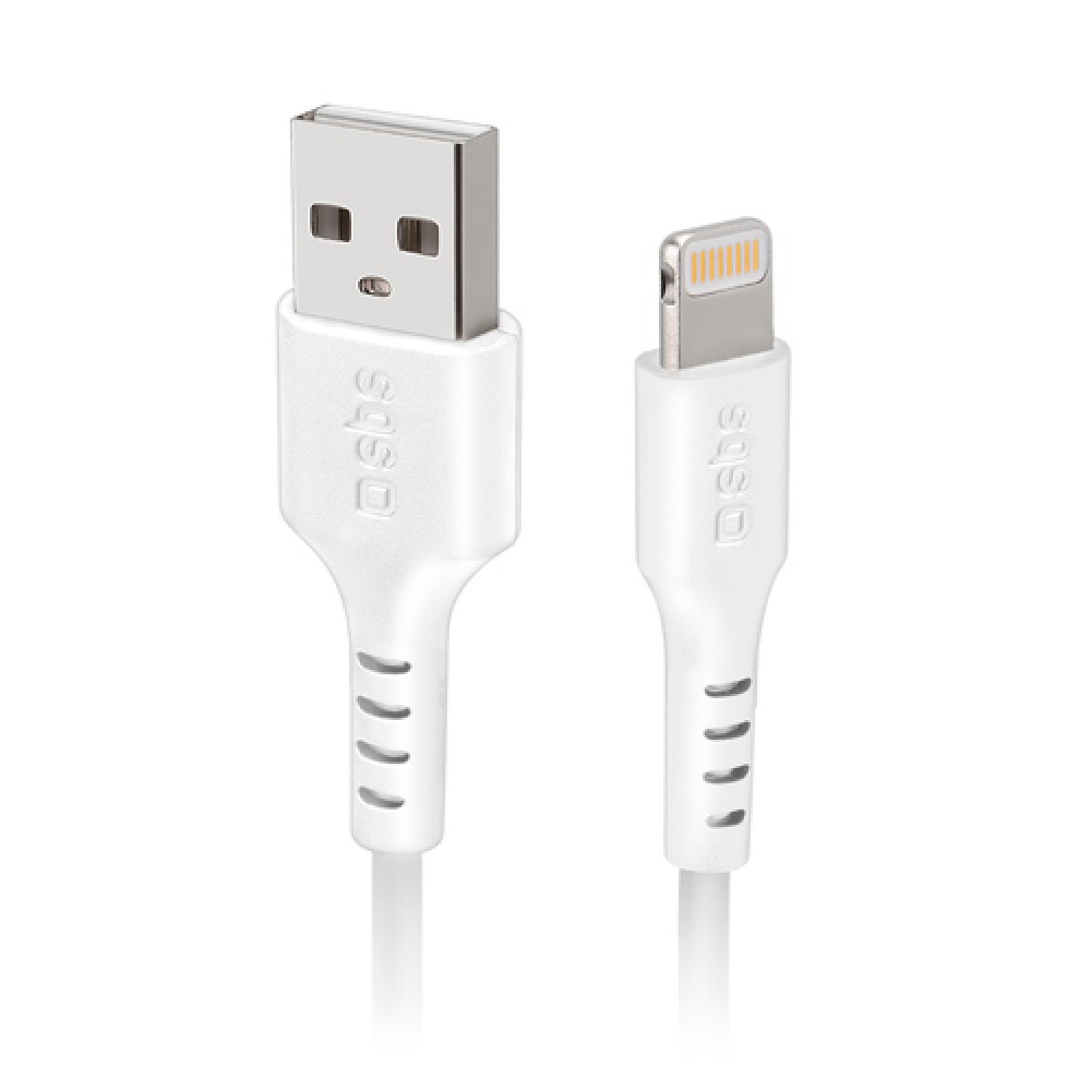 SBS TECABLEUSBIP589W cavo Lightning 1 m Bianco - (SBS TECABLEUSBIP589W CAVO USB APL 1M)