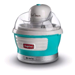 ARIETE ICE CREAM MAKER PARTY TIME (0643/01) - GELATIERA - CESTELLO REFRIGERANTE DOPPIO ISOLAMENTO - 12W - CELESTE