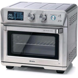 ARIETE AIRY FRYER OVEN FRIGGITRICE AD ARIA + FORNO ELETTRICO 25 LT 1700 W DISPLAY TEMEPRATURA MAX 230 GRADI ACCIAIO