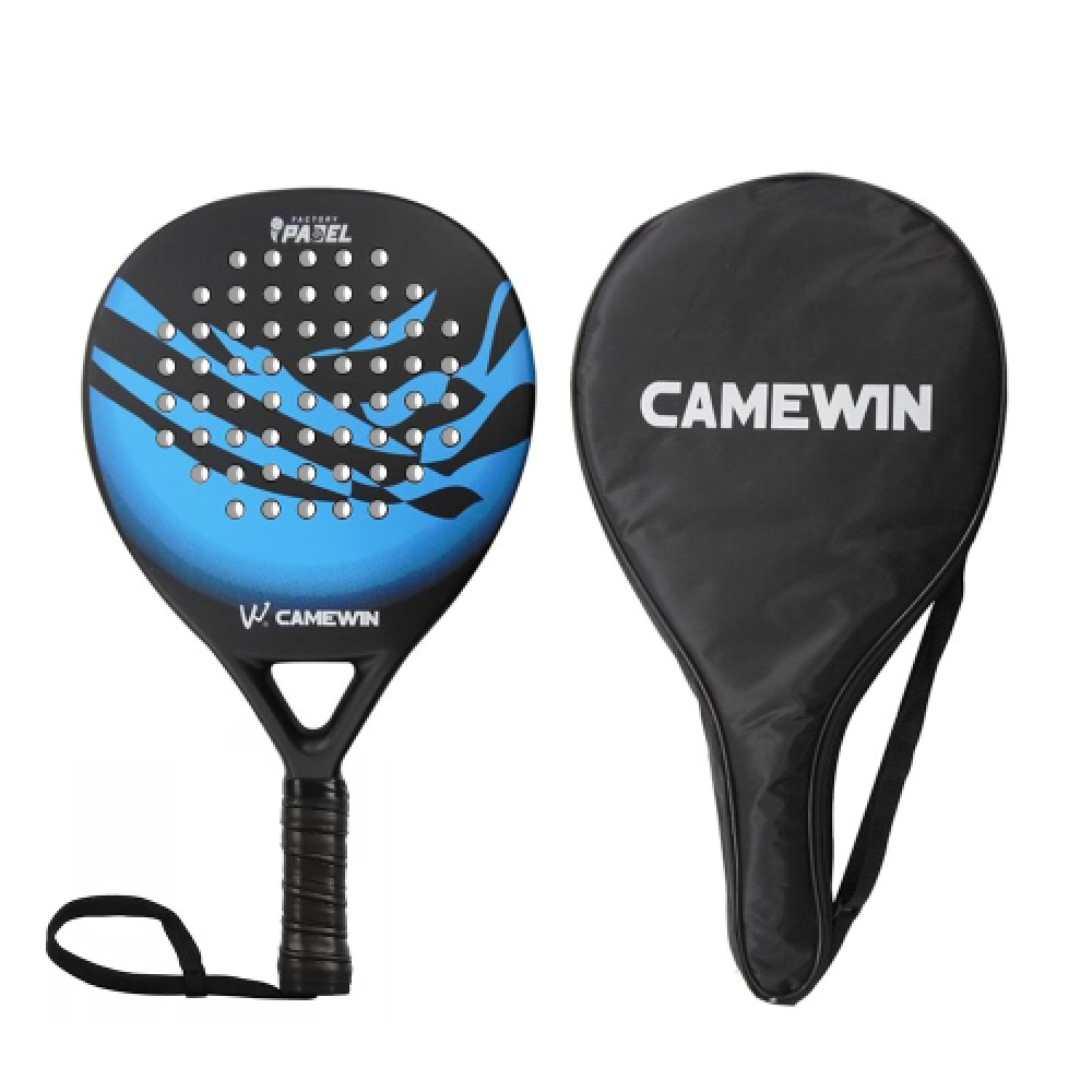 CAMEWIN RAC. PADEL GOMMA EVA SUP. FIBRA CARB. 38MM BLUE