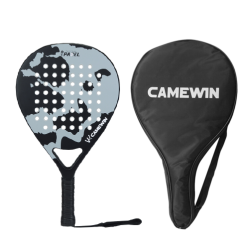 CAMEWIN RAC. PADEL GOMMA EVA SUP. FIBRA CARB. 38MM GREY